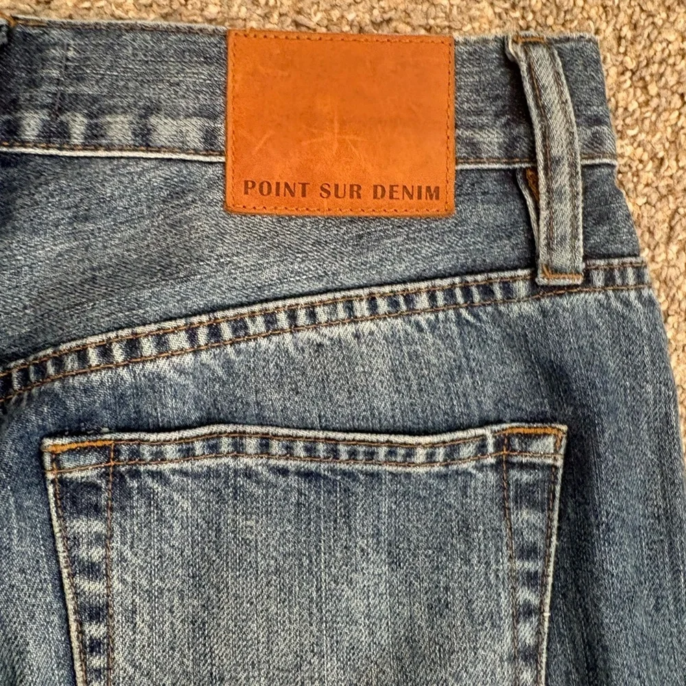 Point Sur Ripped Distressed Cropped High Rise Retro Boy Jeans Size 27 Petite